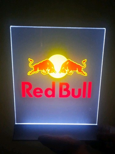 Red bull led acrylic - acrylic, light