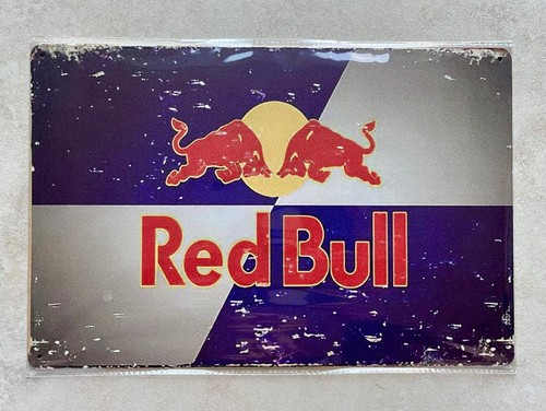 Insegna metallo red bull - metallo,