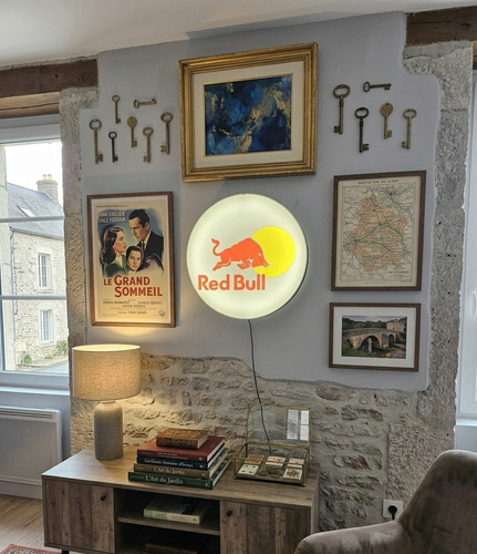 Enseigne red bull lumineuse - lumineuse,